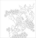 松树仙鹤 