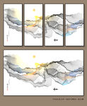 山水冰晶画