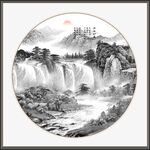 水墨山水画