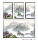 抽象山水画