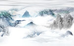 山水背景 