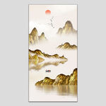 金色山水画