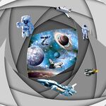 炫丽宇宙3D地板天顶画
