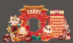 兔年年会兔年红包墙 