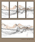 山水水墨画