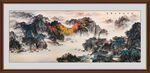锦绣山川国画