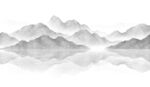 水墨山