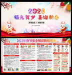 2023免年春节宣传栏