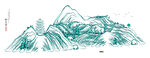 瓷板山水画