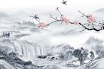 新中式背景墙