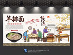 羊排面背景墙