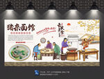 猪杂面背景墙