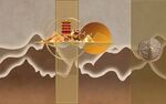 新中式背景墙 