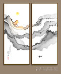 新中式山水装饰画