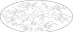 白描梅花