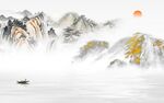 意境 最新山水墙画 tif分层