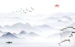 高清 现代爆款山水 tIf分层
