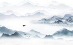 爆款 新高端山水画 tIF分层