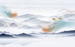 极简 意境人气山水 tif分层