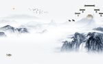 高清 高端山水墙画 tif分层