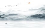 高档 新客厅山水画 tIF分层