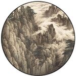 圆形背景墙