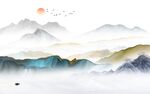 新款 背景客厅山水 TIF分层
