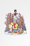  卡通二十四节气大寒 