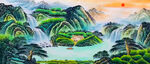 山水国画