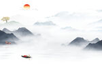 人气 背景新山水画 tIF分层