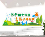 国土资源局文化墙图片