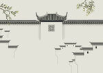 新中式古典背景文化墙图片