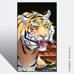 猛虎晶瓷画