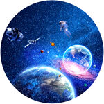 圆形星空
