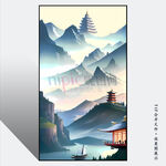 意境山水画