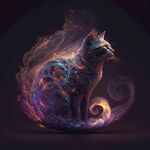 抽象的猫
