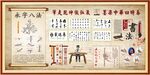 毛笔书法教学展板