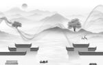 高档 爆款灰色山水 TiF分层