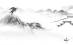 大气 爆款灰色山水 TiF分层