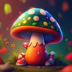 3D时尚蘑菇小屋