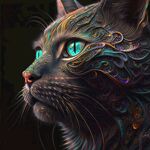 创意猫脸
