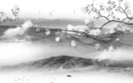 高清 沙发灰色山水 tIf分层