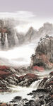 古风 现代山水玄关 TIf分层