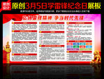 学习雷锋精神展板宣传栏