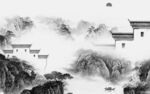 最新 沙发灰色山水 Tif分层