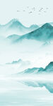 最新 玄关画山水图 TIf分层