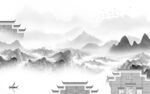 新款 灰色意境山水 TiF分层