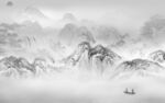 高端 高雅灰色山水 TiF分层