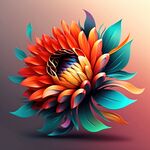 一朵盛开的花朵