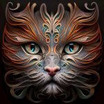 艺术猫脸造型